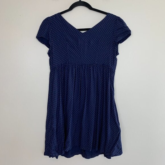 Denim & Supply Ralph Lauren Women's Star Print Navy Blue Babydoll Dress - Picture 10 of 10